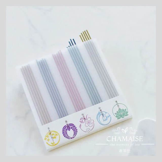 日本線香 - 5種香味 | 櫻花 | 桂花 | 紫藤 | 蓮花 | 鈴蘭